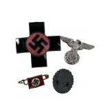 4 WWII GERMAN HATPINS/ PINS & MORE