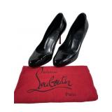 Christian Louboutin Black Patent Leather Dolly