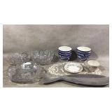 1960s Nambe 553 Fish Tray,Hand Painted Custard Cup