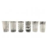 Set Of 6 Salviati Crystal Shot Glasses