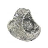 Signed Vintage German Bavarian Cut Crystal Glass