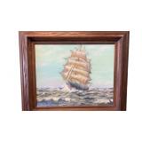 1978 Original Nautical Art Sailboat by Al Moeller