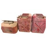 2 Vintage Military Jerry Cans and an Outdoor