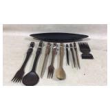 Wooden Tribal Hair Comb Pick,Tribal Wooden Utensil