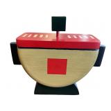 Romo Farruggio Wood Abstract Sculpture