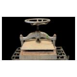 Antique 1890s Industrial Cast Iron Book Press