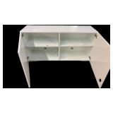 White Laminate  Storage Cabinet