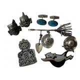 Vintage Sterling Silver Jewelry Pins Pendent &