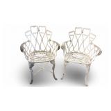 Mid Century Pot Metal Outdoor Garden /Patio Chairs