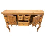 Rustic Pinewood Unfinished Handmade Sideboard