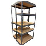 2 Metal Garage Shelving Wood Shelves