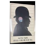 Milton Glaser Sony Tape, Full Color Sound poster
