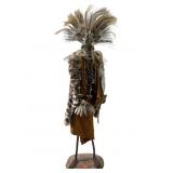 Vintage Hand Made Native American Statue With