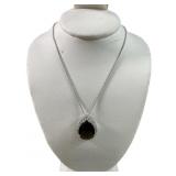 .925 Silver Ladies Chocolate Topaz Necklace