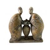 European Ceramic Vintage Sculpture Greek Woman