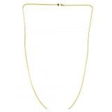 18K Yellow Gold Wheat Link Chain/ Necklace