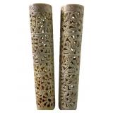 2 Soapstone smoking tower "Mahal" Incense Stick