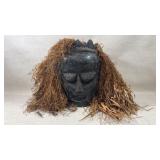 Old African Tribal Mask Wall Decor Wooden Hand