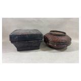 1980s Philippines Ifugao Reed and Bamboo Square