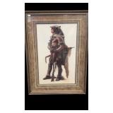 Hand Signed Northern Cheyenne Wolf Scout - by