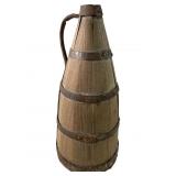 Antique Wood & Metal Armenian Jug