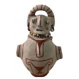 Maricopa Pottery Effigy Vessel Single Head