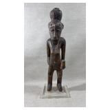 Vtg wooden carved Luba ancestor figure,