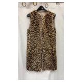 Vtg S.baumï¿½s furs leopard fur vest