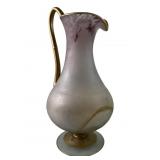 Ornate Art Nouveau Hand Blown Glass Vase