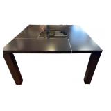 Contemporary Dining Table with Glass Center