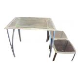 2 Brown Jordan Designer Outdoor Side Tables and
