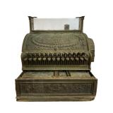 ANTIQUE BRASS NATIONAL CASH REGISTER MODEL 347