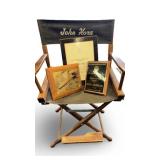 Original JOHN HORA Plaques, Director Chair