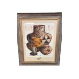 Original Framed Michael McCullough Old Pottery