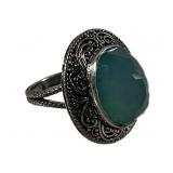 Sajen Blue Quartz Sterling Silver Ring