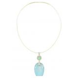 Sajen Chrysoprase Sterling Silver Necklace