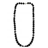 14k Yellow Onyx & Hematite Necklace