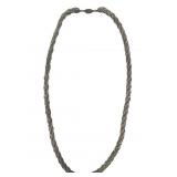 Large Sterling Silver Twist Necklace
