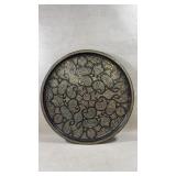 Antique Metal Indian Patterned Brass Tray