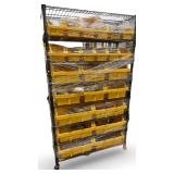 Rolling Garage Metro Rack w Storage containers