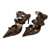 Valentino Garavani Roman Stud Ankle-Strap Pumps