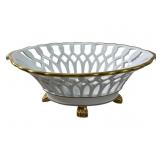 Vintage Vista Alegre Reticulated Porcelain F