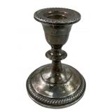 Antique Weighted Sterling Candlestick Holder
