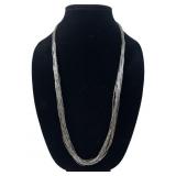 Native American Multi Strand Liquid Silver