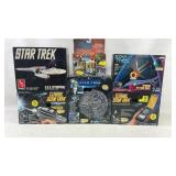 assortment of Star Trek collectibles