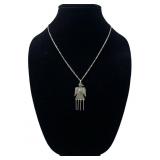 Vivian Barbone Navajo Sterling Bird Necklace