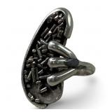 Unique Modernist Sterling Silver Ring