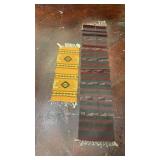 2 handwoven Indian style rugs