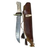 C.F.I Knifes Stag Handle Hunting Knife