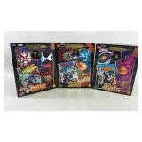 3 Toy biz action figures of captain America